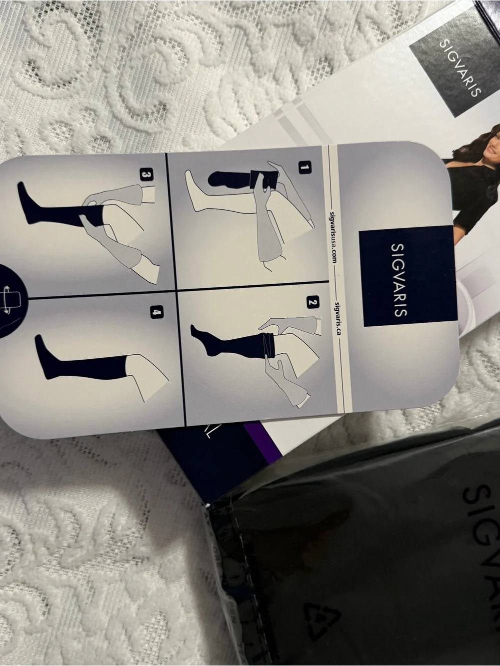 Sigvaris Soft Opaque Compression Hosiery - Black- unopened- brand new- size ML